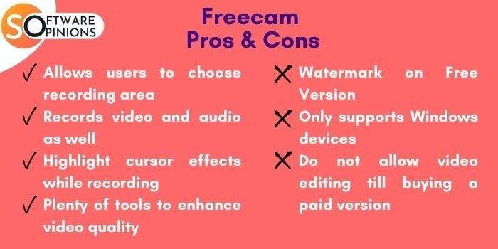 Pros And Cons For FreeCam